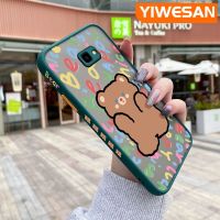 YIWESAN เคสปลอกสำหรับ Samsung Galaxy 2018 J4บวก J4พิเศษ2018เคสลายการ์ตูนหมีน่ารักแบบบางฝ้าแข็งเคสมือถือกันกระแทกนิ่มดีไซน์ใหม่ปลอกซิลิโคนป้องกันเลนส์กล้องคลุมทั้งหมด