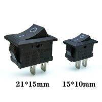 10 Pcs/Lot KCD1 2 Pin 250V 3A SPST Black Boat Switch 21*15/15*10 Snap-in ON OFF Rocker Position Switch KCD11