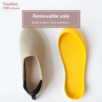 Youdiao Slippers with Removable Sole House shoes silent waterproof slippers for walking Dual-purpose shoes flats shoes TPR EVA