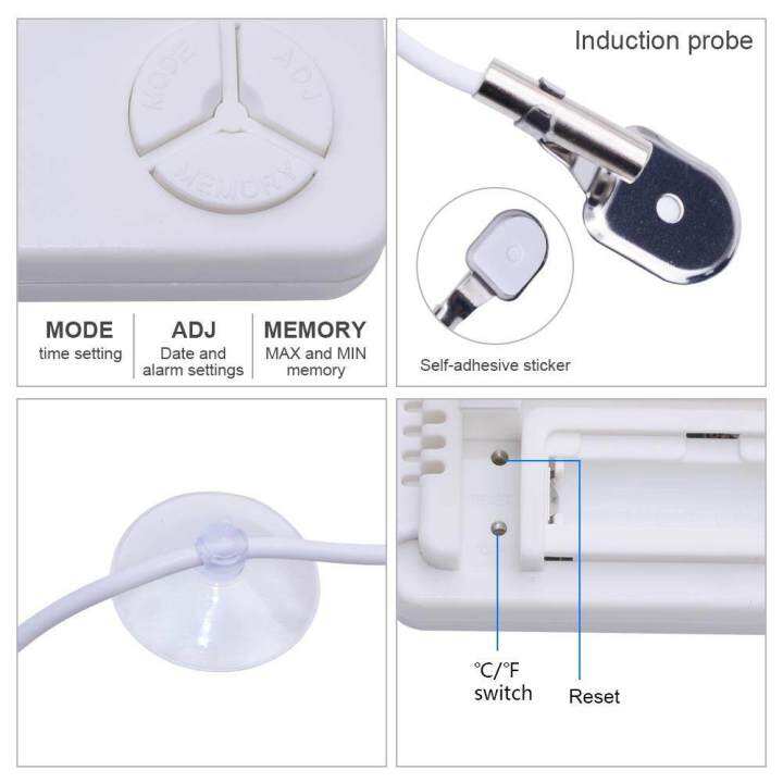 rcyago-lcd-เครื่องวัดอุณหภูมิแบบดิจิตอลเครื่องมือวัดความชื้นอุณหภูมินาฬิกาเตือนสำหรับผู้คุมสอบ