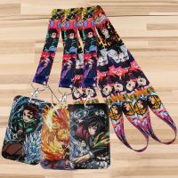 Demon Slayer Kimetsu No Yaiba Lanyards for Key Neck Strap For Card Badge Gym Key Chain Lanyard DIY Hang Rope Anime Jewelry