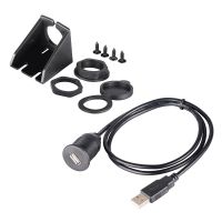 USB Panel FLBSC Usb Mount Cable USB 2.0 Extension Dash Flush Mount Cable Panel Mount Cable For Car Boat Motorcycle