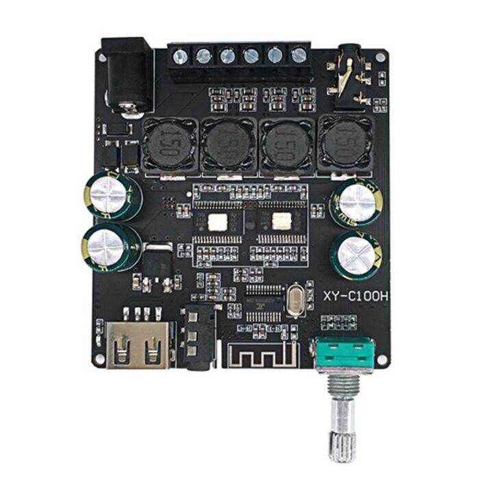 xy-c100h-bluetooth5-0-digital-amplifier-board-tpa3116d2-100w-100w-hifi-version-2-0-stereo-audio-module-dc5-26v