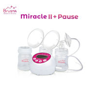 Brusta เครื่องปั๊มนม Miracle Two Plus Pause มี 4โหมด 9ระดับ หยุดได้ สลายก้อนน้ำนม น้ำหนักเบา แบตในตัว จอLCD