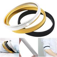 1PC Unisex ยืดโลหะยืดหยุ่น Garters Mens Elasticated Arm Band เสื้อแขน Holder