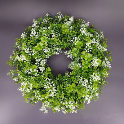 Plastic Garland Spring Elf Hat Outdoor Indoor St. Patricks Day Artificial Wreath Artificial Plant Garland