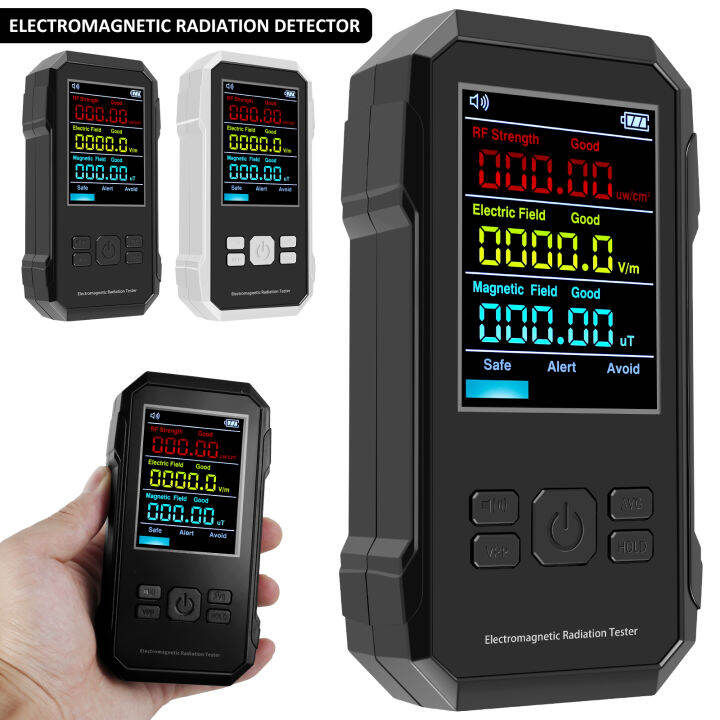 GUFUZI Radiation Detector Handheld EMF Reader with Sound Alarm High Precision