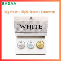 ** 1 Set ** ชุดเช็ตครีมดูแลผิวหน้าสูตรเข้มข้น White Essence Cream By Supara ไวท์ เอสเซนส์ ครีม 3 in 1 ปริมาณ 5 g.