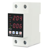 Din Rail Adjustable over Voltage and Under Voltage Protector Dual Display Protective Device Relay