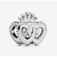 [พร้อมส่ง สินค้าแท้ ?] Pandora Crown &amp; Interwined Hearts Charm
