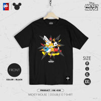 [ส่งฟรี] เสื้อยืด Mickey Mouse มิกกี้เมาส์ รุ่น MK-035 ลิขสิทธิ์แท้ วอลต์ ดิสนีย์ สีดำ เสื้อ Disney แท้ [M,L,XL,2XL]