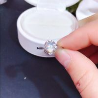 1ct Natural opal woman rings 925 silver Gold Plated beautiful Beautiful fire color