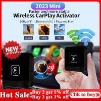 2023 A1 Mini CarPlay กล่องไร้สาย Donge Lfor Toyota Mazda Nissan Camry Suzuki Tesla Citroen Audi Kia IOS15 Spotify BT