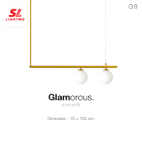 SL LIGHTING | โคมไฟห้อย SL-2-GLAM-P2039/2