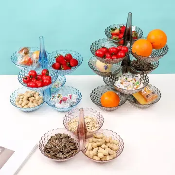 100pcs Clear Oval Dessert Acrylic Container with lid Food Grade