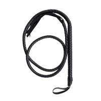 งานฝีมือ Black Bull Whip 6.5ฟุตวัวซ่อนหนังที่กำหนดเอง BULLWHIP Belly และ Bolster Construction