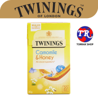 Twinings Camomile, Honey &amp; Vanilla Tea ทไวนิงส์ ชาสมุนไพร คาโมมาย กลิ่น น้ำผึ้ง วนิลา 20ซอง 30กรัม