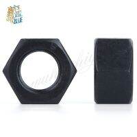 50/100Pcs M2 M2.5 M3 M4 M5 M6 DIN934 Black Carbon Steel Hex Nut Hexagonal Nuts Grade 8.8 Nails Screws Fasteners