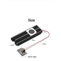 【YF】✈◆  Cooler for NVME NGFF M.2 Heatsink Cooling Turbofan Metal Sheet Thermal Wafer sink