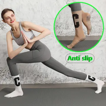 New Cotton Long Yoga Socks Pilates Socks Women Compression Socks Indoor  Non-slip Floor Sports Socks Fitness Dance Training Socks - AliExpress