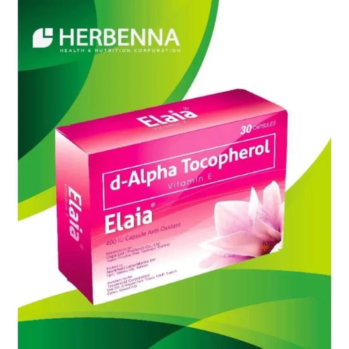 Elaia AntiOxidant 400mg (Vitamin E 30pcs Capsules) Lazada PH
