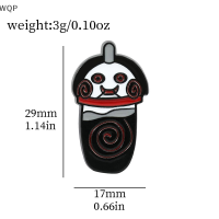 WQP Fashion Store เครื่องประดับคอปกแป้นพิมพ์ภาษาอาหรับ,เซลแฟลชการ์ตูน Jewerry Terror ตราสัญลักษณ์เคลือบโลหะต้นฉบับเครื่องประดับกระเป๋าทรงหมวกของขวัญฮาโลวีน