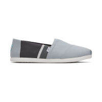 TOMS รองเท้าลำลองผู้ชาย สลิปออน รุ่น Alpargata Stone Grey Canvas Color Block (B) รองเท้าลิขสิทธิ์แท้