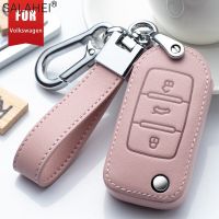 Leather Car Key Full Case For VW Volkswagen Tiguan MK1 MK2 Magotan Passat B5 B8 Polo Golf 4 5 6 7 Mk7 Jetta POLO Eos Scirocco