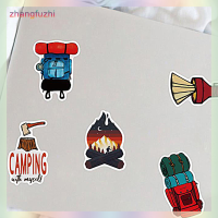 zhangfuzhi 50pcs outdoor camping สติ๊กเกอร์ท่องเที่ยวป่าสติ๊กเกอร์ pvc Graffiti Sticker กีตาร์