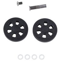 Black Luggage Wheels Replacement Wear Resistant PU Caster Suitcase Replacement Wheels Luggage Double Wheel