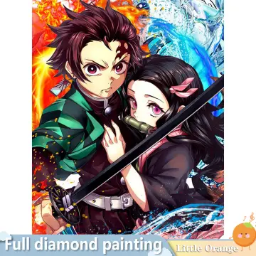 Demon Slayer Anime - 5D Diamond Painting - DiamondPaintKit.com