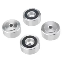 4 Pcs Speaker Stand Feet Fixing Feet Pad Shock Base Feet Stand Cover Foot Nail Silver