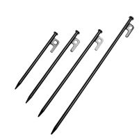 ✠❈▥ 1pc Camping Tent Pegs Heavy Forged Steel Tent Stake Stake Outdoor Camping Nail Thick Straight Strip Tent Stake 20/25/30/40cm