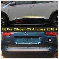 Car Door Body Molding Strip Rear Tail Trunk Lid Streamer Cover Trim Fit For Citroen C5 Aircross 2018 - 2022 Exterior Accessories