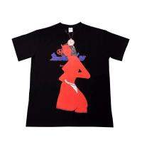 Heavyweight cotton oil painting portrait short sleeve T-shirt