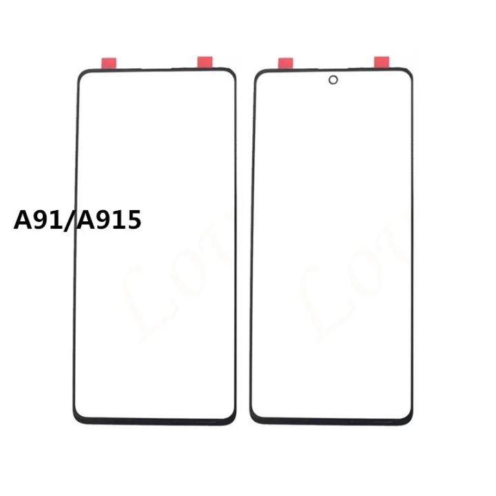 หน้าจอด้านนอกสำหรับ-samsung-galaxy-a01คอร์-a11-a21-a31-a41-a51-a71-a91สัมผัสแผงแอลซีดีแสดงชิ้นส่วนซ่อมแก้วหน้า-oca