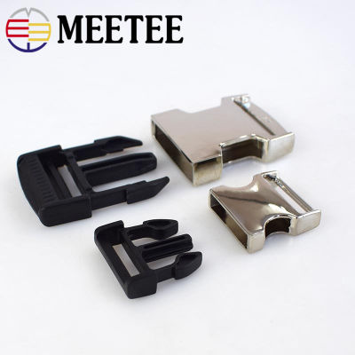 2pcs Meetee 25-50mm Metal Bag Backpack Side Release Buckles Luggage Shoes Clothes Dog Collar Webbing Belt Clip Clasp Accessories