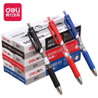 Deli S01 Gel Ink Pen 0.5mm ปากกาเจล ขนาดเส้น 0.5mm (แพ็ค 1 แท่ง) เปลี่ยนไส้ปากกาได้ หมึกน้ำเงิน หมึกดำ หมึกแดง