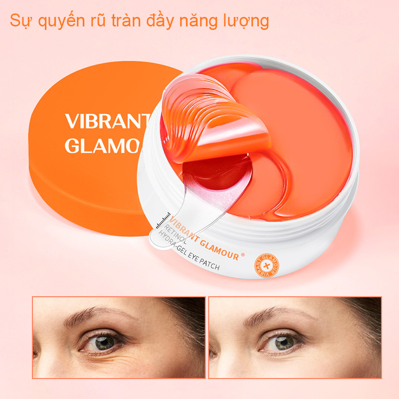 VIBRANT GLAMOUR 60 Miếng mặt nạ cho mắt dưỡng da săn chắc xóa quầng thâm bọng mắt - INTL dưỡng ẩm giảm thâm quầng mắt làm mờ nếp nhăn