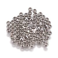 100pc 304 Stainless Steel Spacer Beads Round Stainless Steel Color 3x2mm Hole: 1.6mm