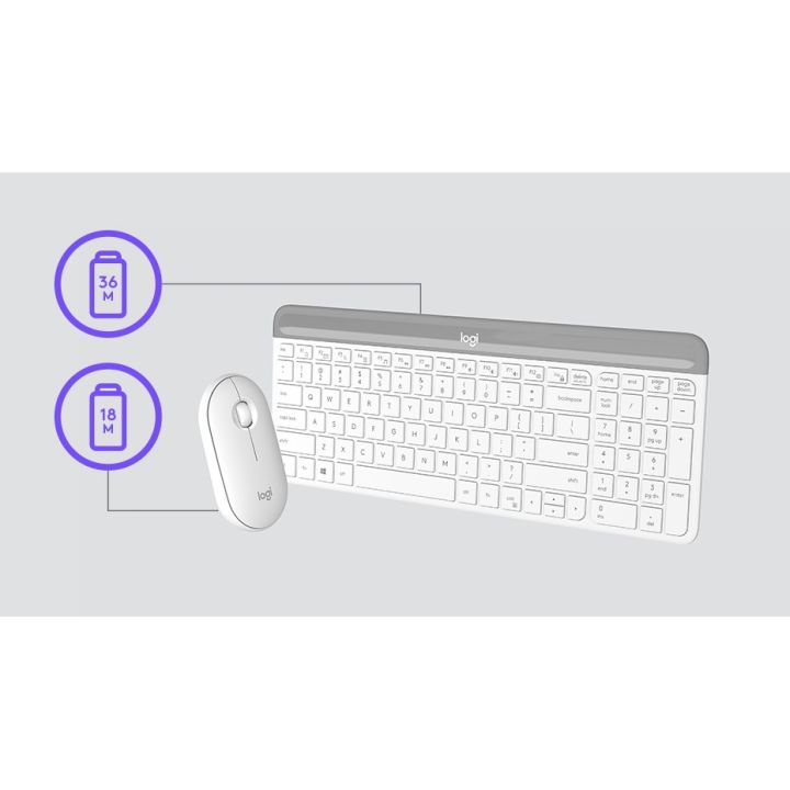 keyboard-amp-mouse-คีย์บอร์ดและเมาส์ไร้สาย-logitech-mk470-slim-wireless-keyboard-and-mouse-combo-white-en-th