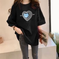 [AMYGO] 2023 M-5XL Loose  Plus Size Baju T shirt Perempuan Tops Lengan Pendek Murah Wanita Clothes Tshirt Woman Tops Girls Student Ladies Tshirt Woman Tops Girls Student Korean Style Ladies Kurung Moden 宽松T恤女裝上衣女生短袖衣服