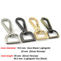 1pcs Metal Swivel Eye Snap Hook Trigger Clasps Clips for Leather Craft Bag Strap Belt Webbing Keychain Hooks Length 60mm 2-38"