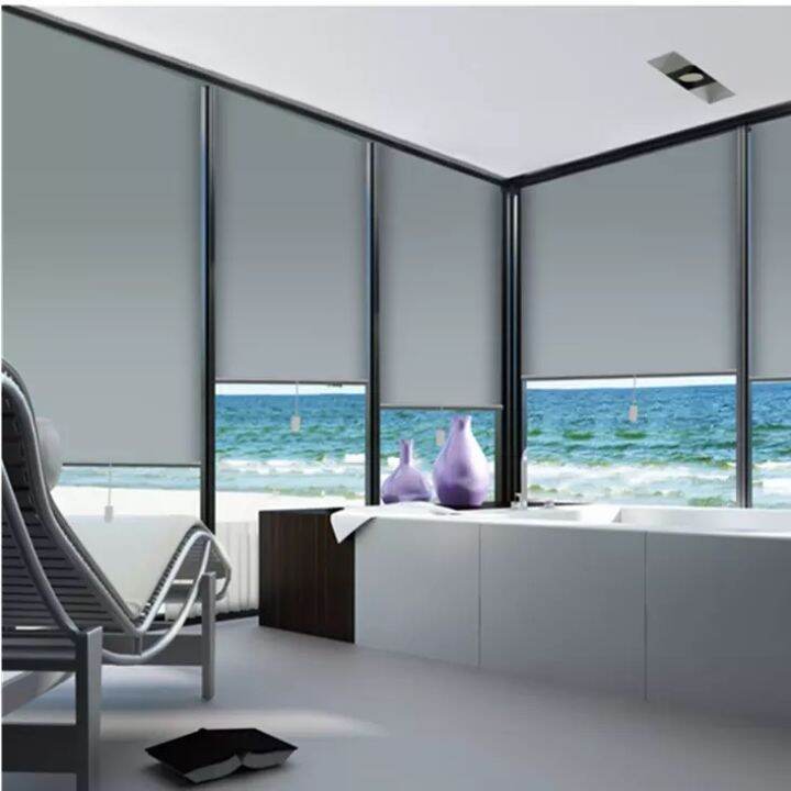 Sunscreen Roller Blinds 403 LT Grey Lazada