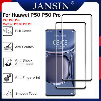 【ชื้อ 1 ชิ้น แถม 1 ชิ้น】Full Cover Tempered Glass For Huawei P50 P50 Pro P40 P40 Pro ฟิล์ม For Huawei Mate 40 Pro 30 Pro Mate 20 Pro Screen ฟิล์มกันรอย ฟิล์ม