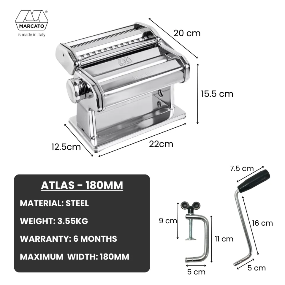 Marcato Atlas Pasta Machine, 180mm