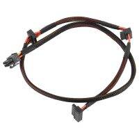 Modular PSU 6Pin To 3-Port SATA Power Cable 18AWG Wire 80Cm For Antec NP TP ECO Series