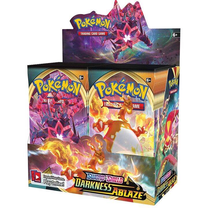 pokemon-tcg-xy-evolutions-บูสเตอร์ปิดผนึก-box-ดาบโล่ดาบและโล่ความมืด-ablaze-324ชิ้น-กล่องภาษาอังกฤษเทรดดิ้งการ์ดเกม