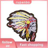 RUPANBO039392692 5ชิ้นคนที่สร้างสรรค์หัวโครงกระดูกจี้หัวกะโหลกสำหรับผู้ชายอินเดียขนาด3.1นิ้วงานฝีมือเข็มกลัดเย็บสำหรับแจ็คเก็ตยีนส์