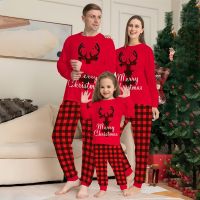 【cw】 2022Red Top PantChristmasXmas Pjs MenKids Baby Dog Pyjamas Sleepwear Sets Matching Outfit Z934 【hot】 1